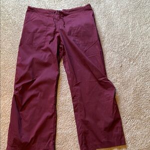 Burgundy Drawstring Pants